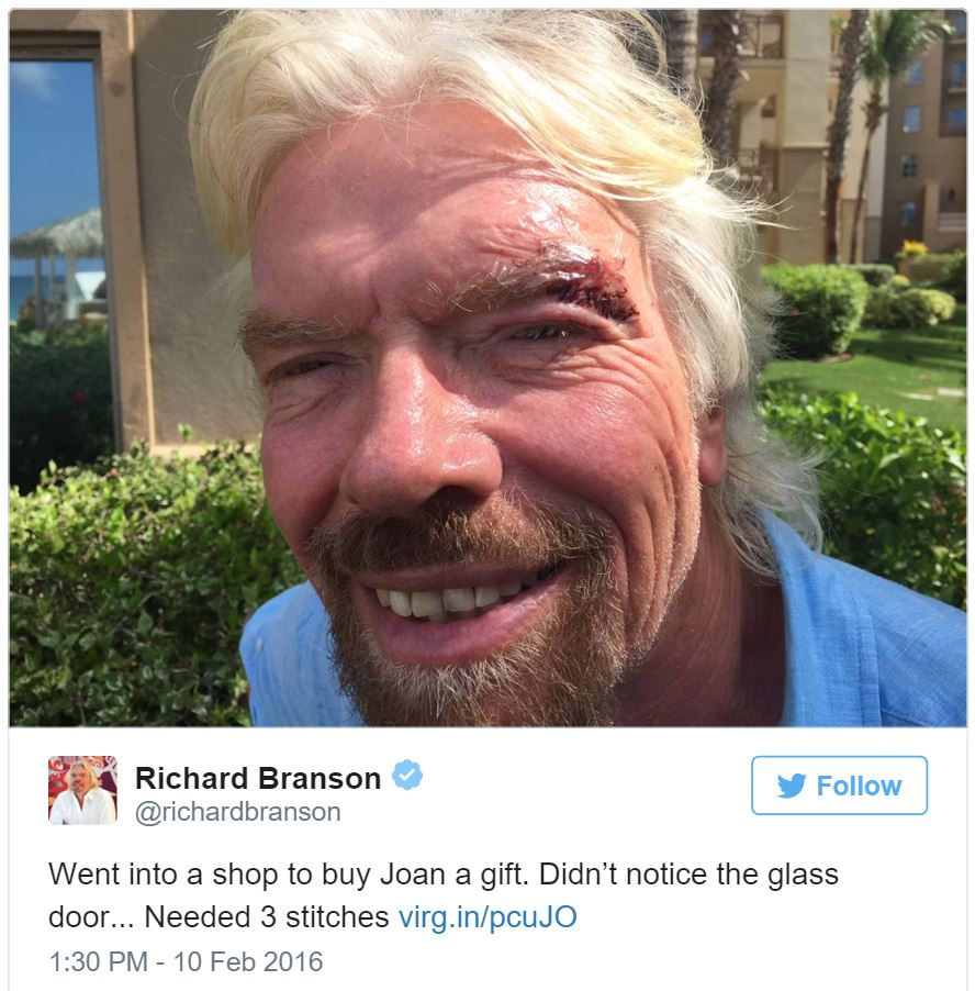 Richard Branson tweet