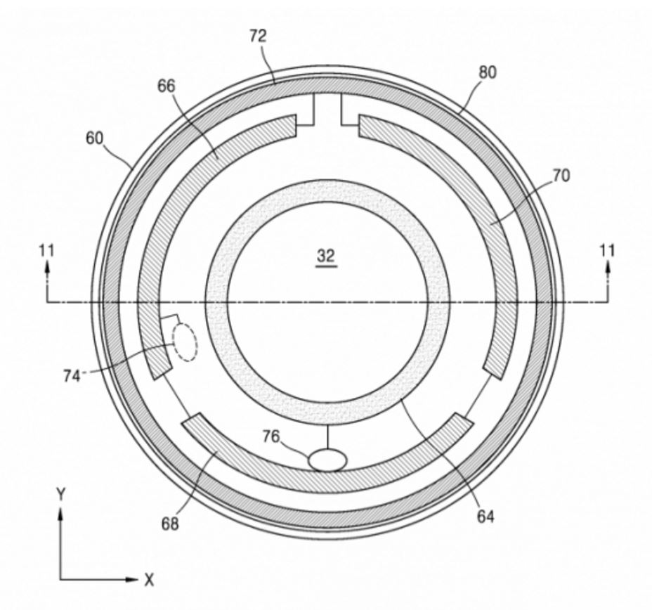 Samsung Contact Lens patent image
